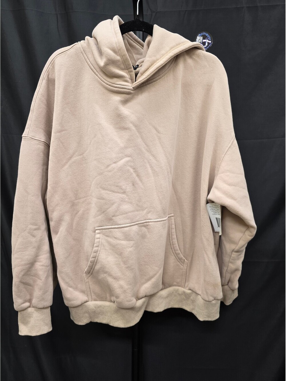 EFAN WOMEN’S OVERSIZED FLEECE HOODIE SWEATSHIRT COFFEEGREY 2XL